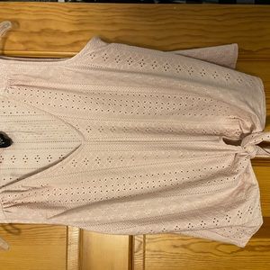 W5 pink knit tank top L